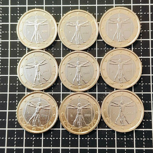 Italy euro coins 2002 - italy,
