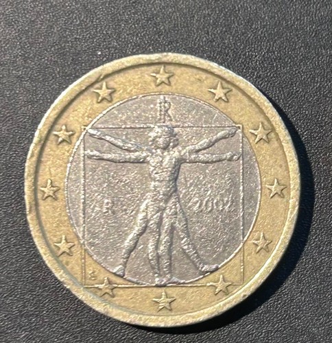 Euro coin with visible - euro,
