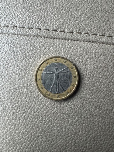 Euro coin leonardo da - coin,