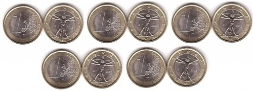Italy pcs 1 euro 2002 - italy,