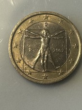 Rare 1 Euro Coin ITALY 2002