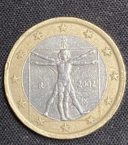 Leonardo vinci euro coin - vinci, 1