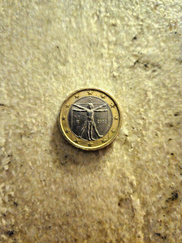 Euro coin leonardo - leonardo, da