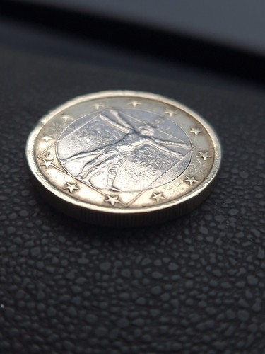 Leonardo vinci euro coin - leonardo, 1